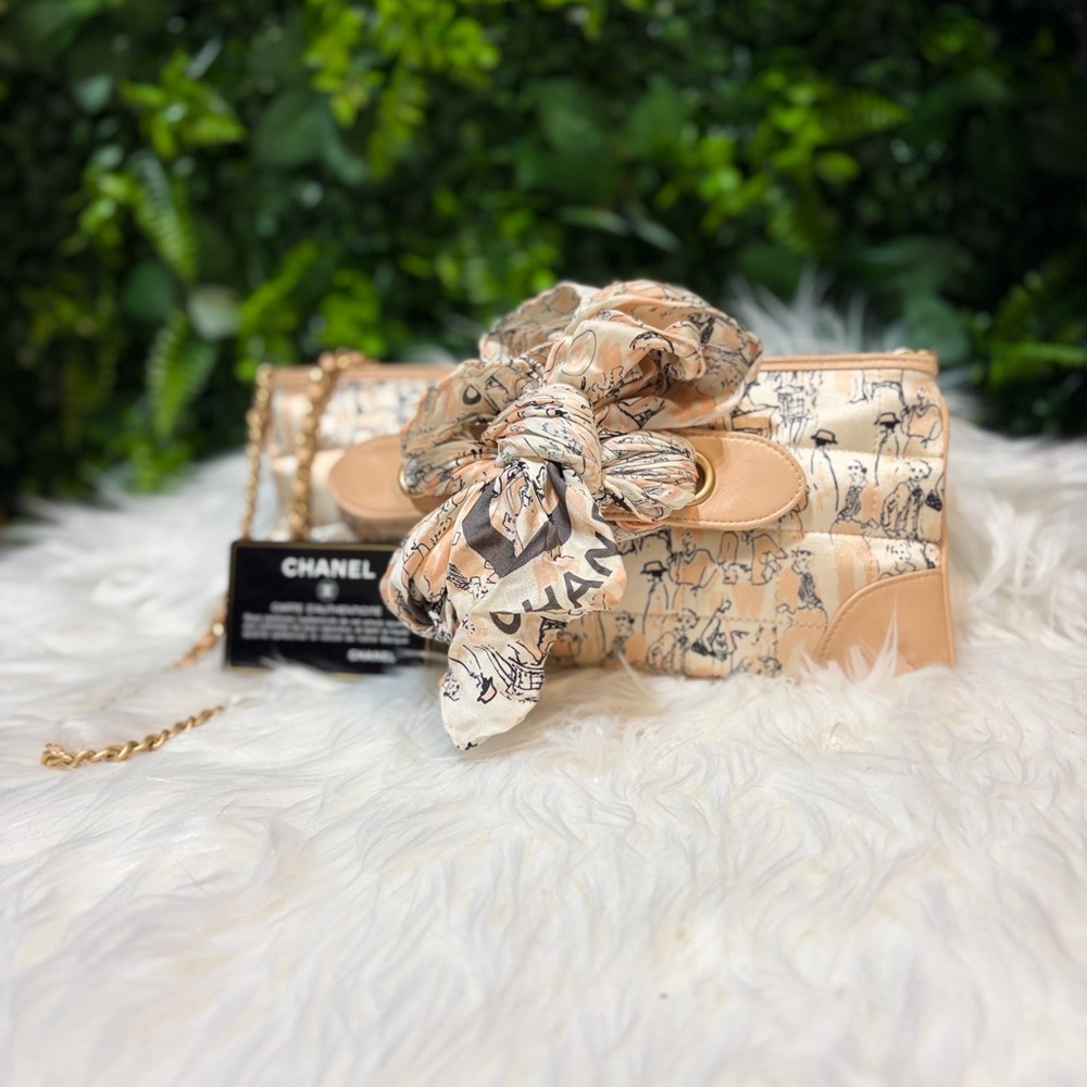 Rare Chanel Coco Mademoiselle Scarf Bag w/ Detachable Scarf